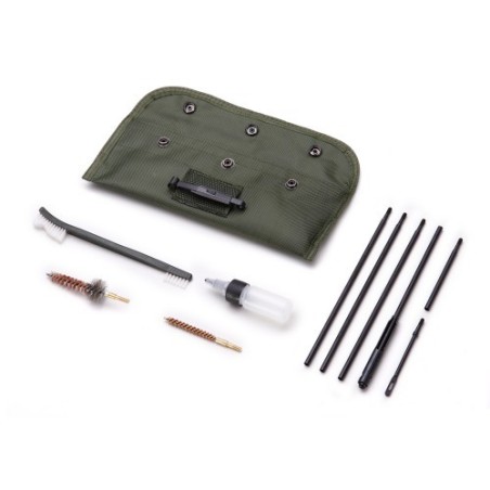 Kit de limpieza en estuche de nylon para armas de calibre 5.5 y 12. lp014