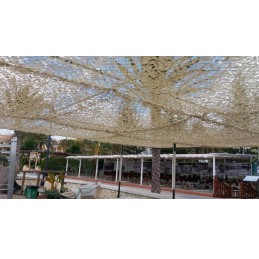 Red sombra  BLMD PVC micro perforado blanca marco acero