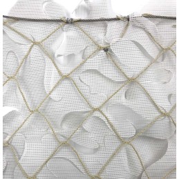 Red sombra  BLMD PVC micro perforado blanca marco acero