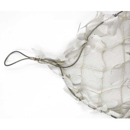 Red sombra  BLMD PVC micro perforado blanca marco acero