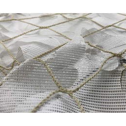 Red sombra  BLMD PVC micro perforado blanca marco acero