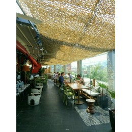 REDES DE DOBLE SOMBRA CON CABLEADO DE ACERO  3X3M,