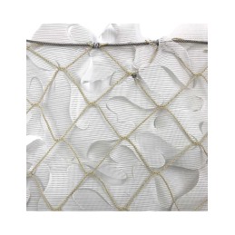 Red sombra  BLMD PVC micro perforado blanca marco acero