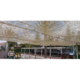 Red sombra  BLMD PVC micro perforado blanca marco acero