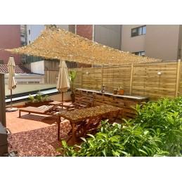 REDES DE DOBLE SOMBRA CON CABLEADO DE ACERO  3X3M,